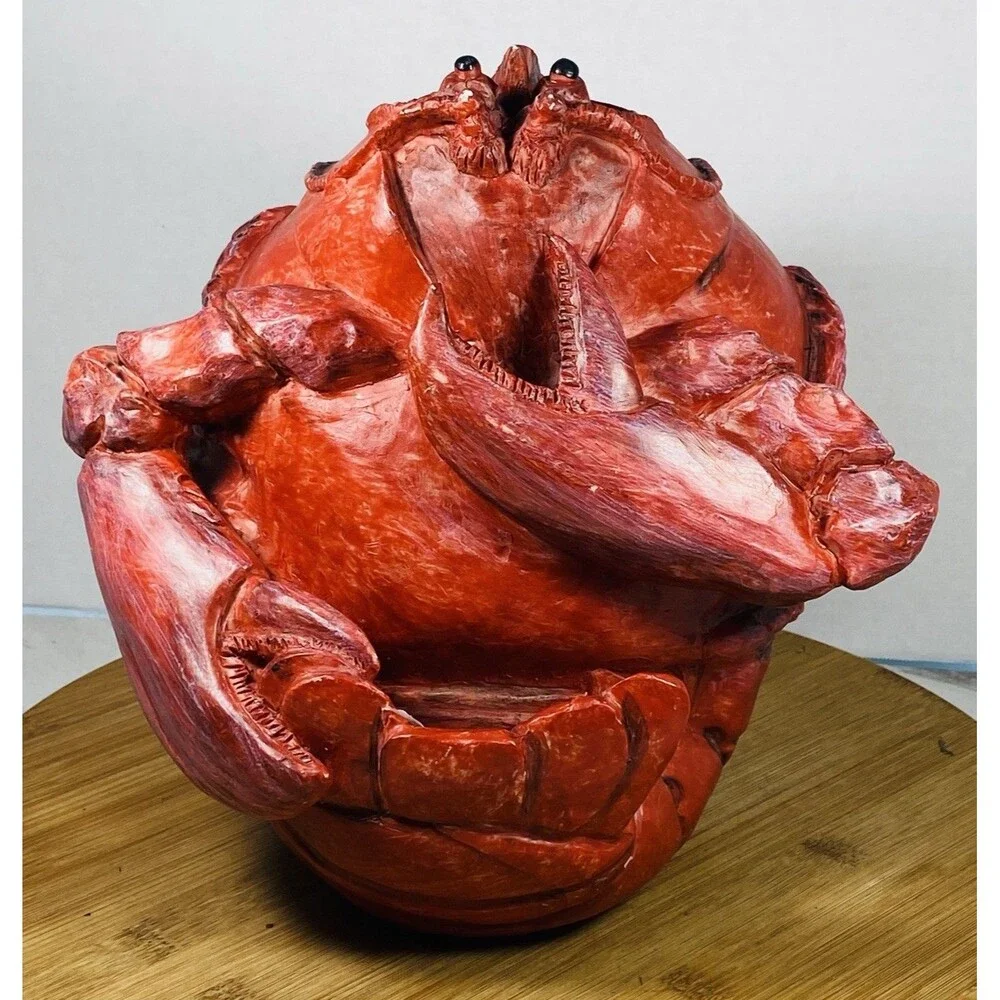 Lobster Figurine  Maine Resin Evergreen Home/Garden Decor Chunky 9.5” (SEE PIC)
